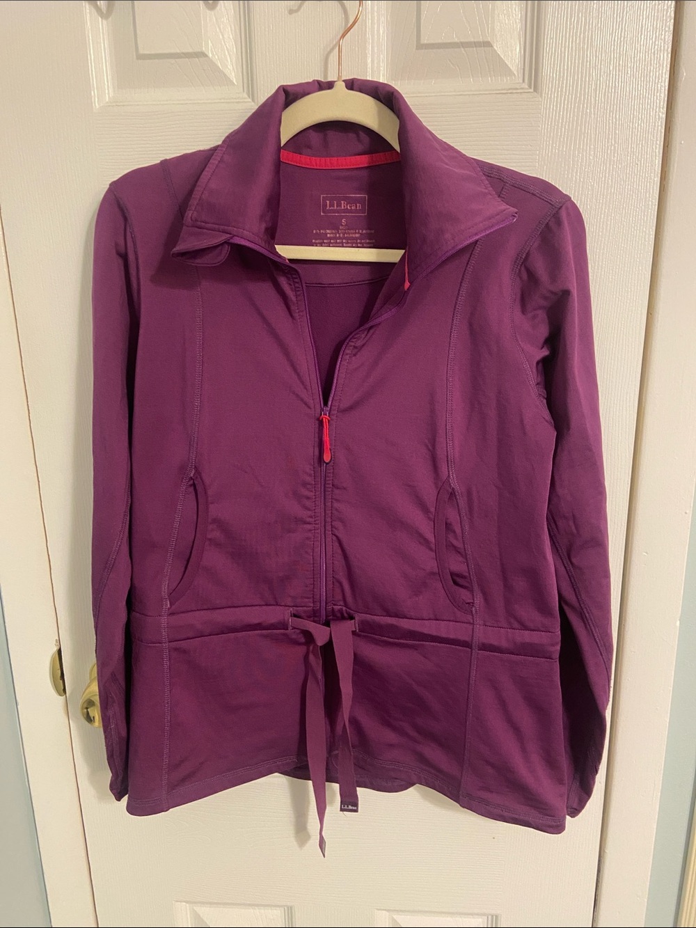 L.L. Bean Women's Plum Zip-Front Utility Jacket